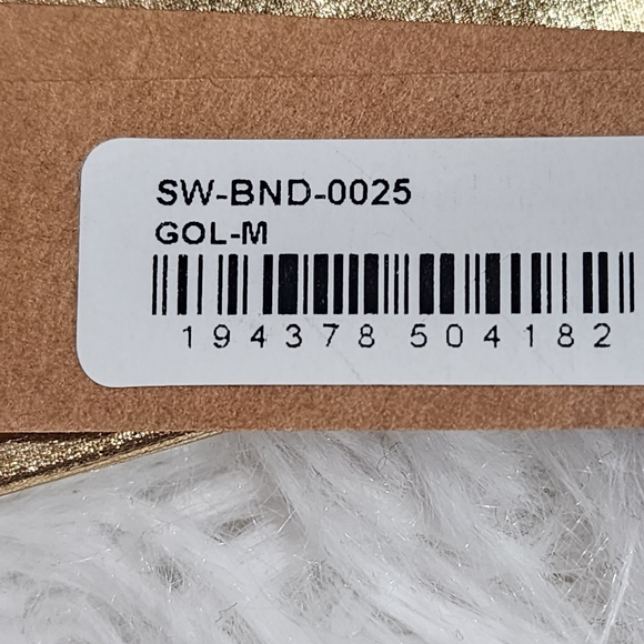 Gold Skims METALLIC SWIM BANDEAU BIKINI/MEDIUM/ NWT - Picture 8 of 13